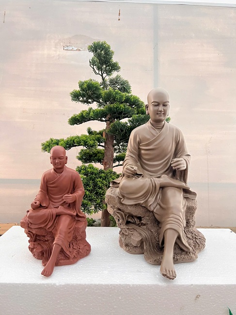 Tượng Phật Hoàng Trần Nhân Tông 25-35cm